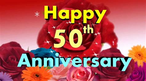 Happy Anniversary Happy 50th Anniversary Video Greeting Card Ecard