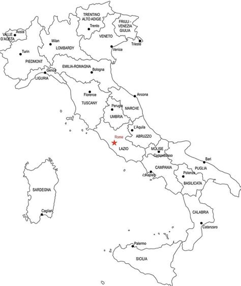 Mapas De Italia Para Colorear Colorear Imágenes