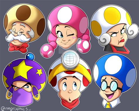 Super Mario Toads By Rmgraphics1 On Deviantart