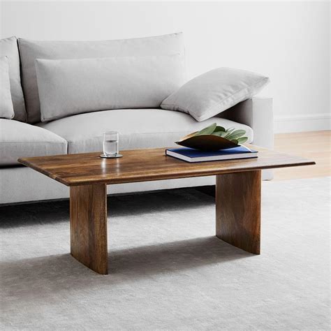 Anton Solid Wood Coffee Table Rectangle West Elm Canada
