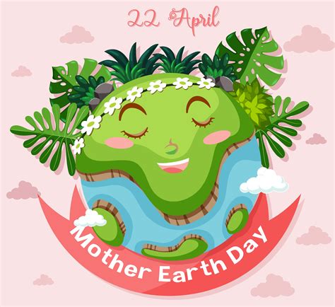 Poster Design For Mother Earth Day 1142239 Vector Art At Vecteezy