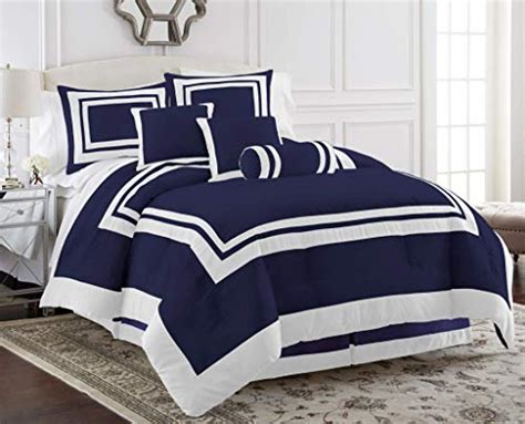 Best Navy Blue And White Comforter Set