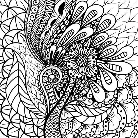 Intricate Floral Design Vector Image 1617600 Stockunlimited