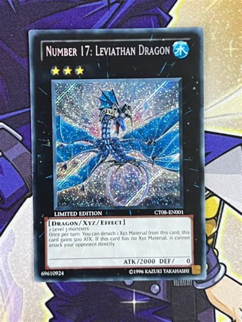 Yu Gi Oh Number 17 Leviathan Dragon Ct08 En001 Secret Rare Limited