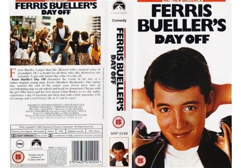 Ferris Buellers Day Off 1986 On Paramount United Kingdom Vhs Videotape