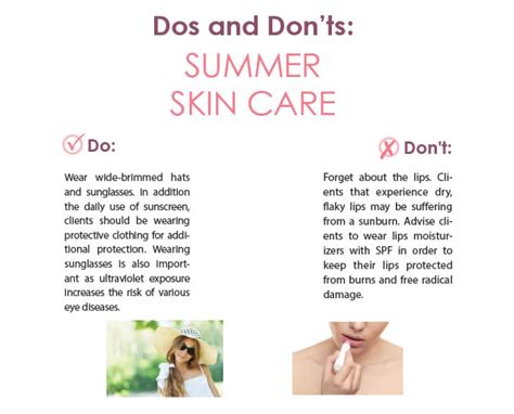 Dos And Donts Summer Skin Care