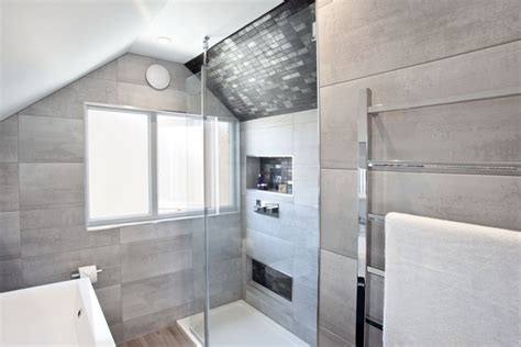 A wooden ladder leads up to the lofted bedroom. Loft ensuite with large shower —Hove | The Brighton ...