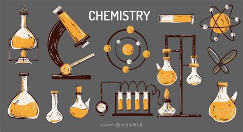Chemistry Elements Illustration Set Vector Download
