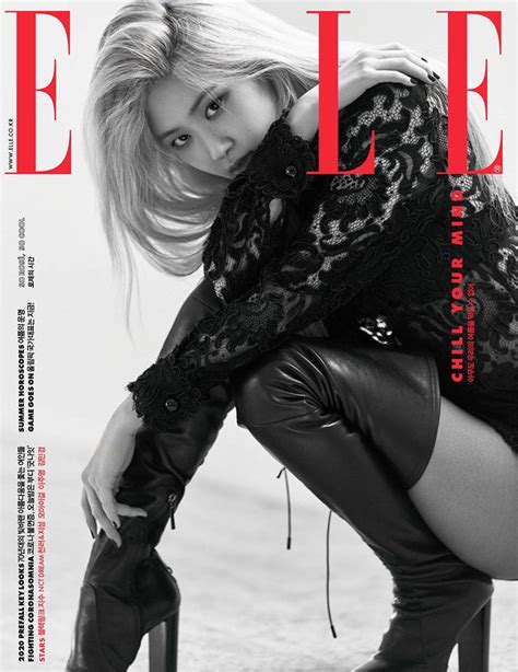 Twenty Blog Blackpink S Ros On The Cover Of Elle Korea July