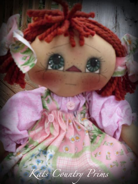 Primitive Raggedy Ann Style Doll E Pattern Instant Download Etsy
