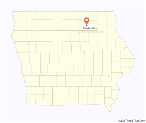 Map Of Charles City Iowa