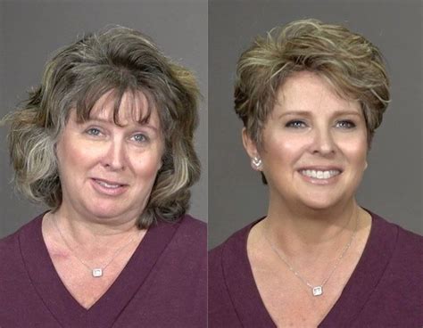 65 Year Old Woman Loses 20 Years With Dramatic Makeover Short Hair