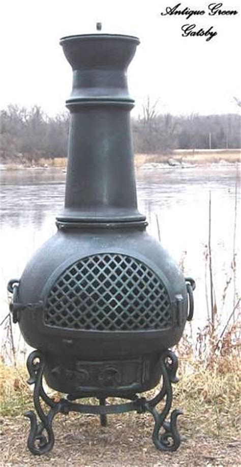 gatsby style chiminea outdoor fireplace alch