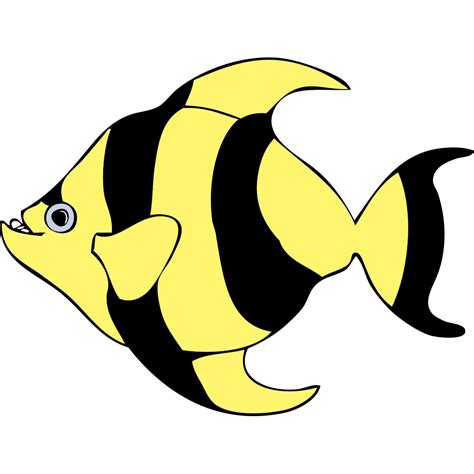 Striped Tropical Fish Png Svg Clip Art For Web Download Clip Art