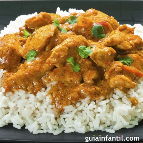 Las variantes pasan por incluir más verduras a este plato, como zanahorias o. Arroz con pollo al curry. Cocina hindú para niños