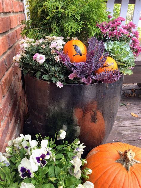 Happy Halloween Fall Container Fall Container Gardens Window Box