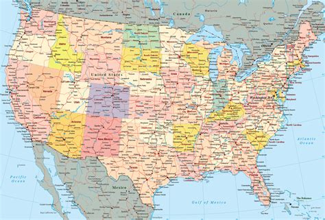 15 United States Of America Map Image Hd Wallpaper