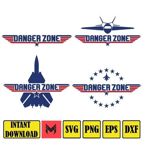 Danger Zone Svg Jet Fighter Svg Topgun Danger Zone Topgun Inspire