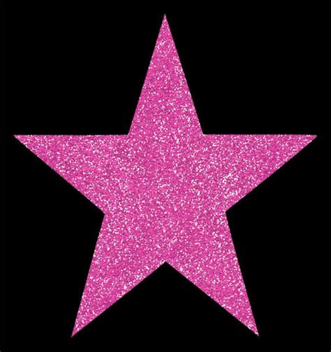 Pink Glitter Stars Collection Clip Art Twinkle Sparkly Etsy