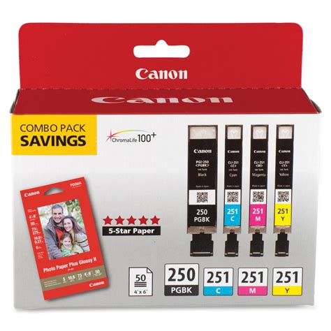 Canon Pgi 250cli 251 Color Combo Pack