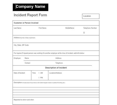 25 BEST Incident Report Templates Formats Word Excel Templates