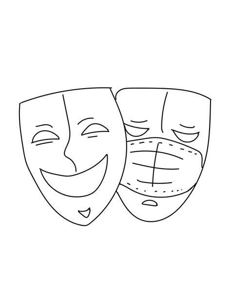 Maske Tegninger Til Farvelægning Farvelegningcom