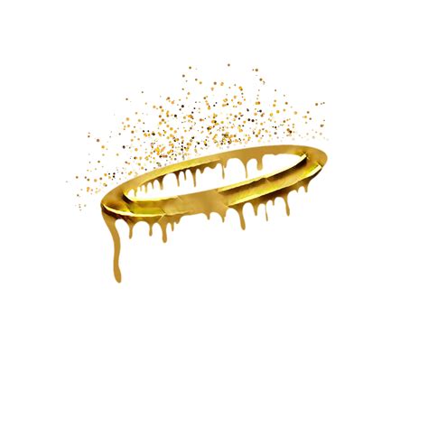 halo gold glitter - Sticker by Pineapple png image