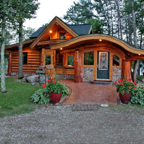 A Small Cabin Built With Unique Logs Page 2 Of 2