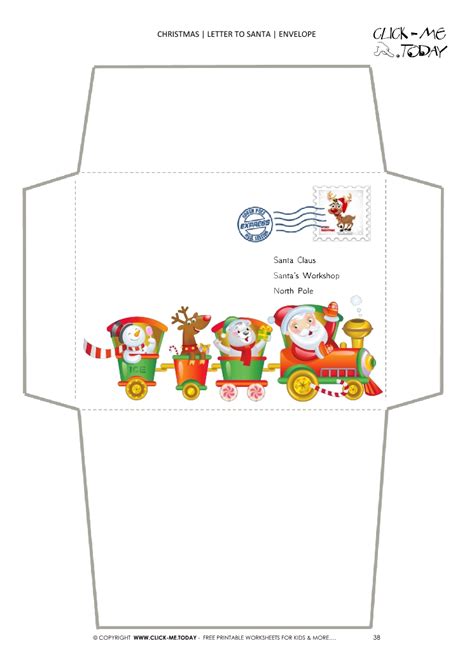 Home » christmas printable » santa envelopes free printable templates. Printable Santa Claus Envelope / Letter From Santa ...