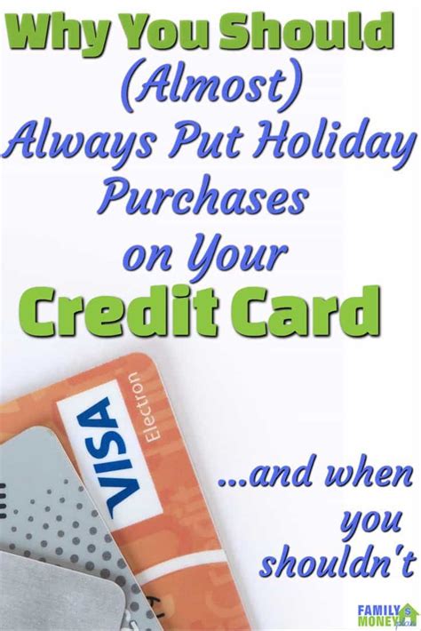 It's really hard for those with bad credit to get approved for a typical credit card. Why You Should (Almost) Always Put Holiday Purchases on ...