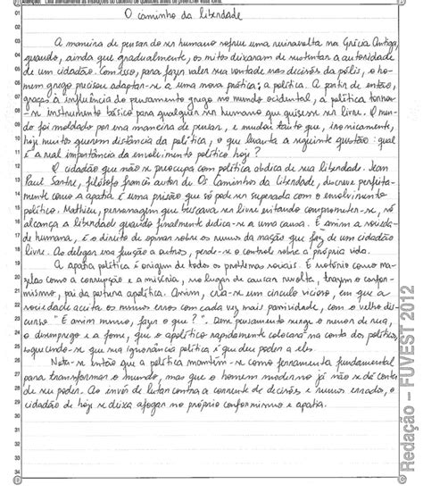 Redação Nota 10 Concurso