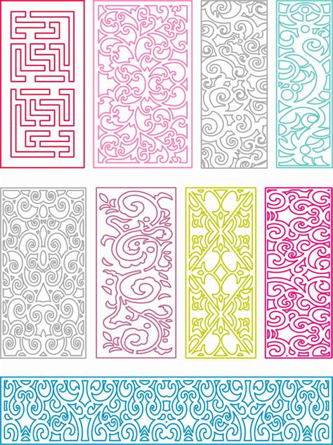 9 patterns dxf for cnc free download - Designs CNC Free Vectors For All ...