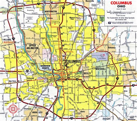 Map Of Columbus Ohio And Surrounding Area Maps Of Ohio