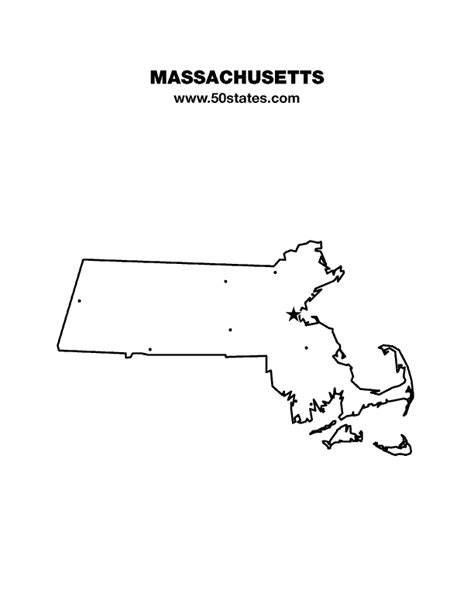 Massachusetts Map 50states