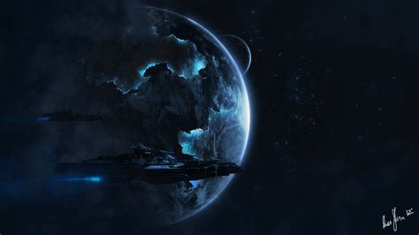 Sci Fi Science Outer Space Planets Stars Cg Digital Art Spaceship