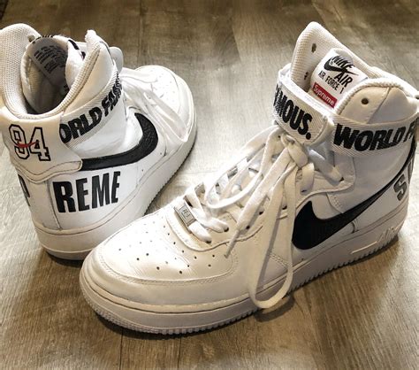My First Supreme Sneakers Air Force 1 High Rsupreme