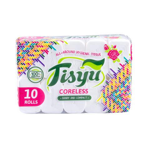Tisyu Coreless Bathroom Tissue 10 Rolls