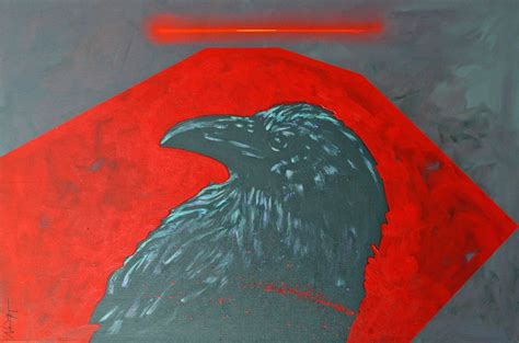 Raven Acrylic Painting At Explore Collection Of