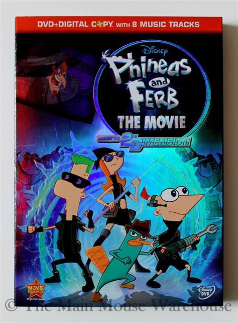 disney phineas and ferb the movie across the 2nd dimension second dimension dvd 786936816174 ebay