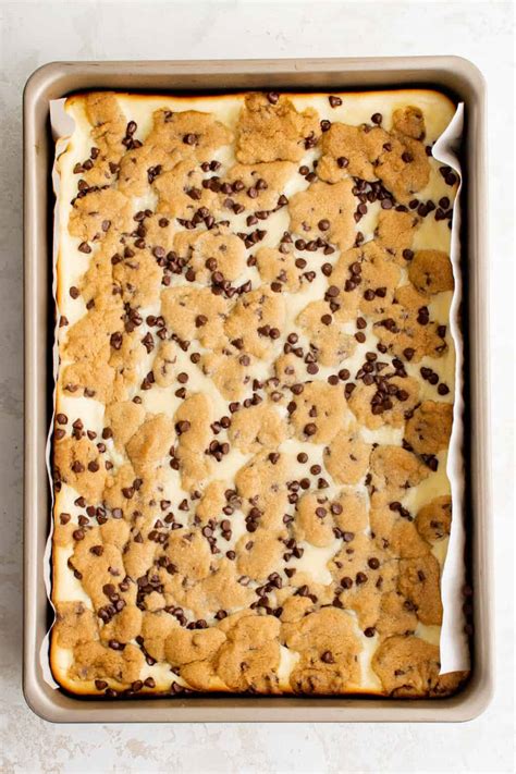 Chocolate Chip Cheesecake Bars Recipe The Cookie Rookie