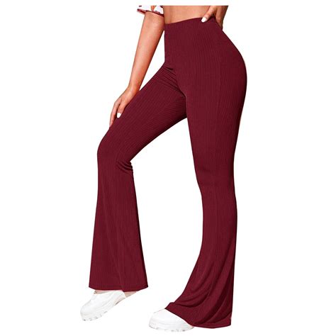 Amtdh Women S Solid Color Pants Clearance Comfy Jogging Lightweight Pants Lady Work Casual