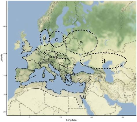 Roman Empire At Its Territorial Height In 117 Ad Locations Are