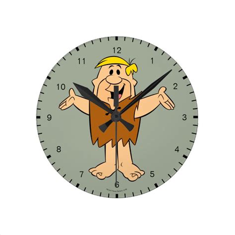 The Flintstones Barney Rubble Round Clock