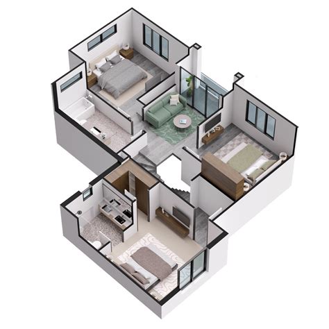 3d Floor Plans With Dimensions House Designer