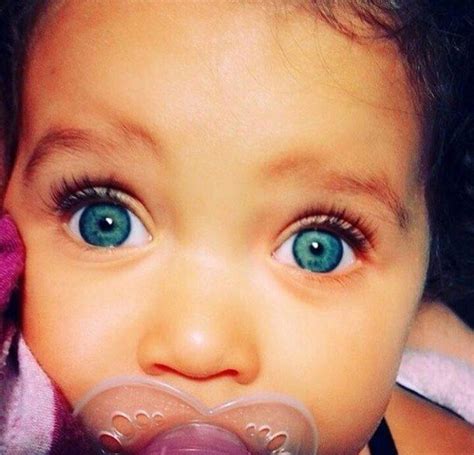 Half Black Babies With Blue Eyes
