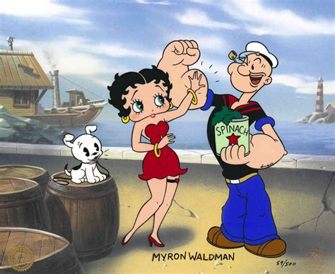 Flexing For Betty By Myron Waldman Betty Boop Character