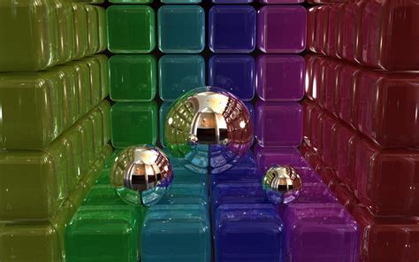 2560x1600 Digital Art 3d Balls Cubes Wallpaper Coolwallpapersme