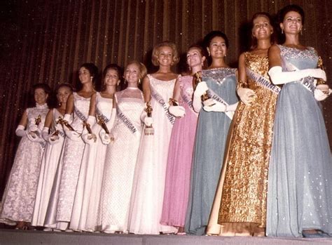 1970 Top 10 Finalists In Evening Gown The Winner Was Miss Michigan