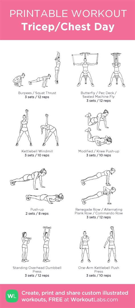 Tricepchest Day Chest And Tricep Workout Tricep And Shoulder