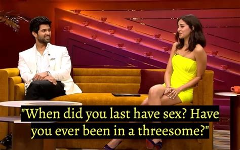 karan johar enquiring about vijay deverakonda s sex life in kwk